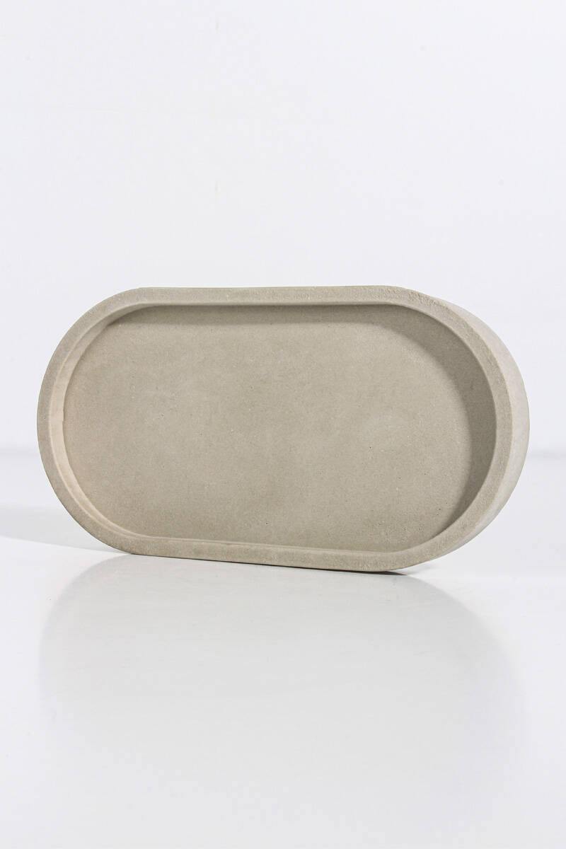 Oval Terrazo Beton Taş Tozu Silikon Kalıbı KHB95 - 3