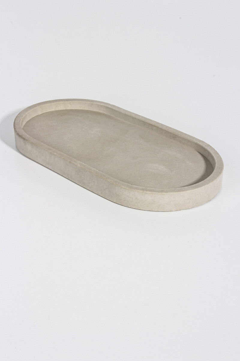 Oval Terrazo Beton Taş Tozu Silikon Kalıbı KHB95 - 2