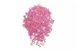 Pembe Harf Desenli Epoksi Reçine Süsleme Aksesuarı 8 GR - 2