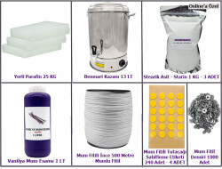 Premium Paket Parafin Mum Yapım Seti - 1