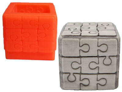 Puzzle Silikon Mum Kalıbı KHM63 - 1