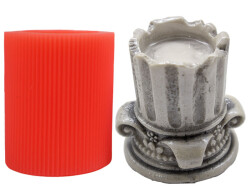 Antik Sütun Mumluk Beton Taş Tozu Silikon Kalıbı KHM131 - 2