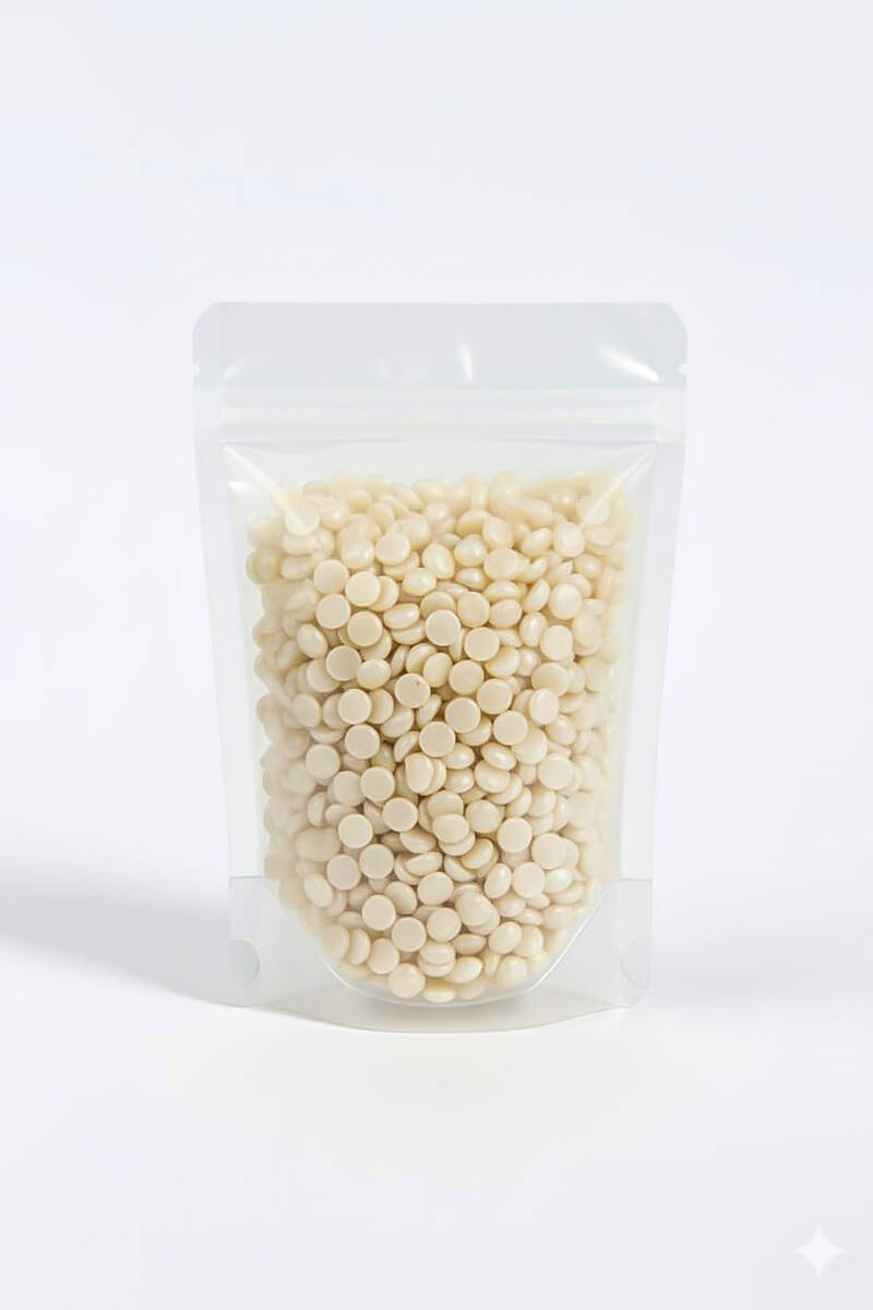 Sedef Beyaz Dekoratif İnci Mum 1KG - 1