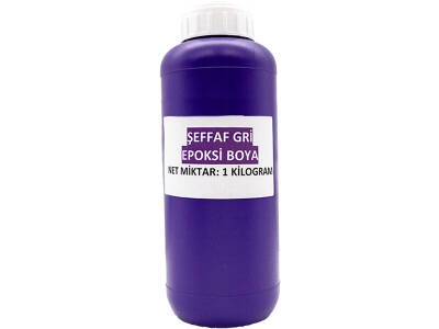 Şeffaf Gri Epoksi Boya 1 KG - 2