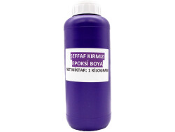 Şeffaf Kırmızı Epoksi Boya 1 KG - 