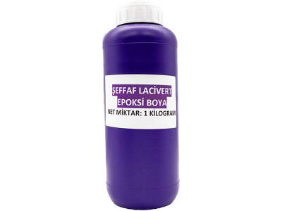 Şeffaf Lacivert Epoksi Boya 1 KG - 2