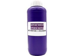 Şeffaf Mavi Epoksi Boya 1 KG - 