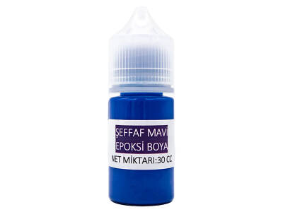Şeffaf Mavi Epoksi Boya 30CC - 1