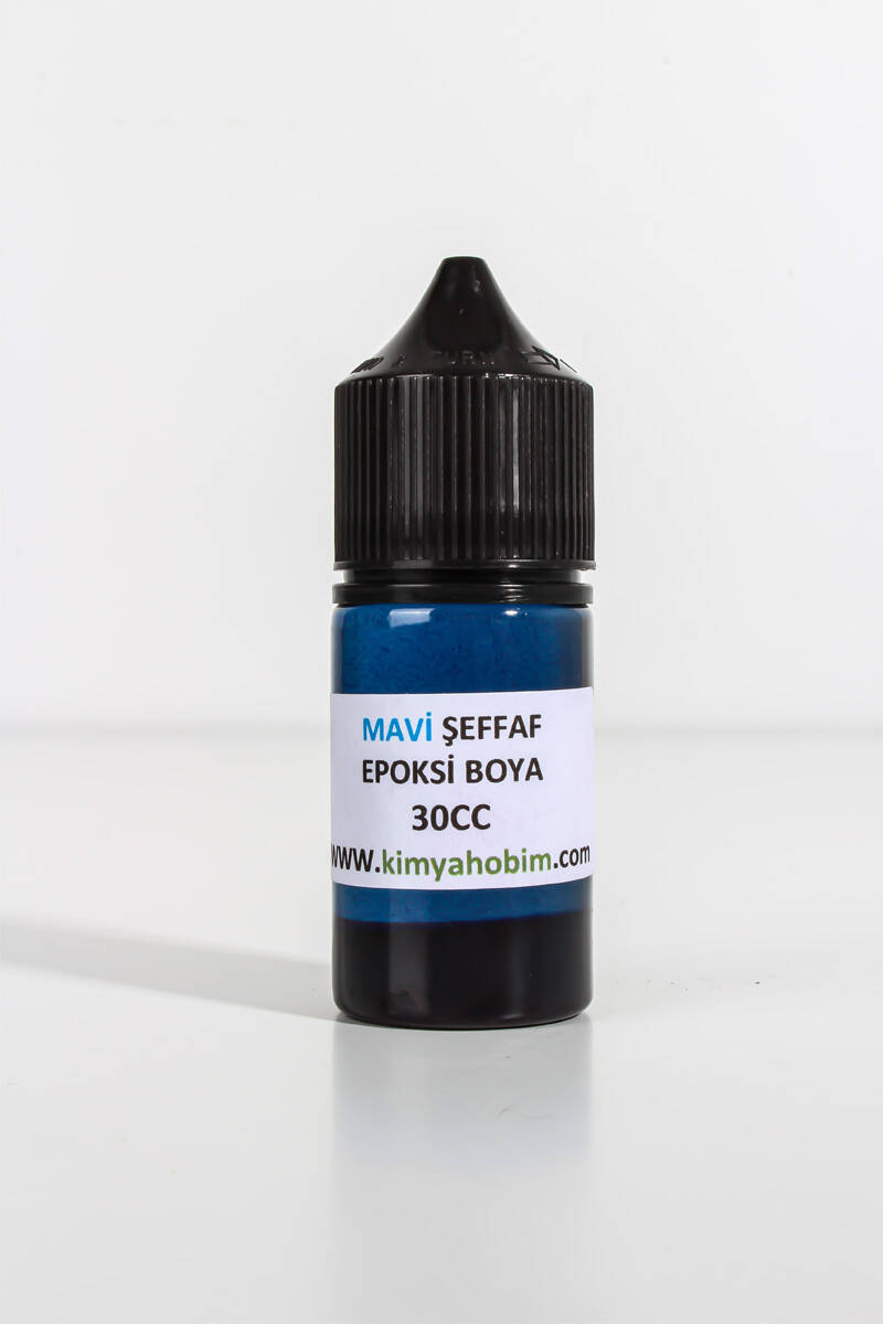 Şeffaf Mavi Epoksi Boya 30CC - 1