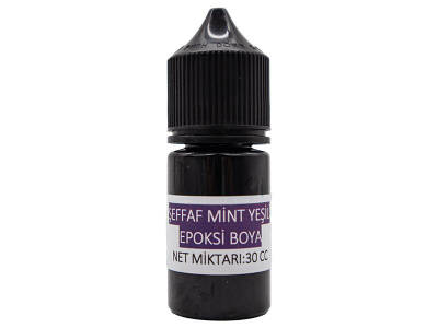 Şeffaf Mint Yeşili Epoksi Boya 30CC - 1