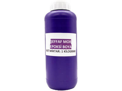 Şeffaf Mor Epoksi Boya 1 KG - 2