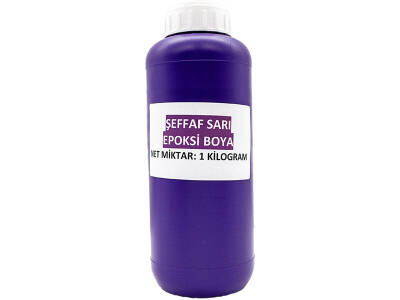 Şeffaf Sarı Epoksi Boya 1 KG - 2