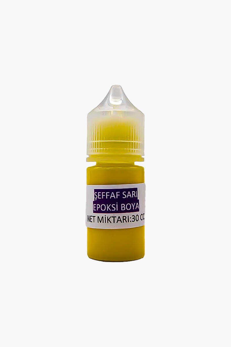 Şeffaf Sarı Epoksi Boya 30CC - 1