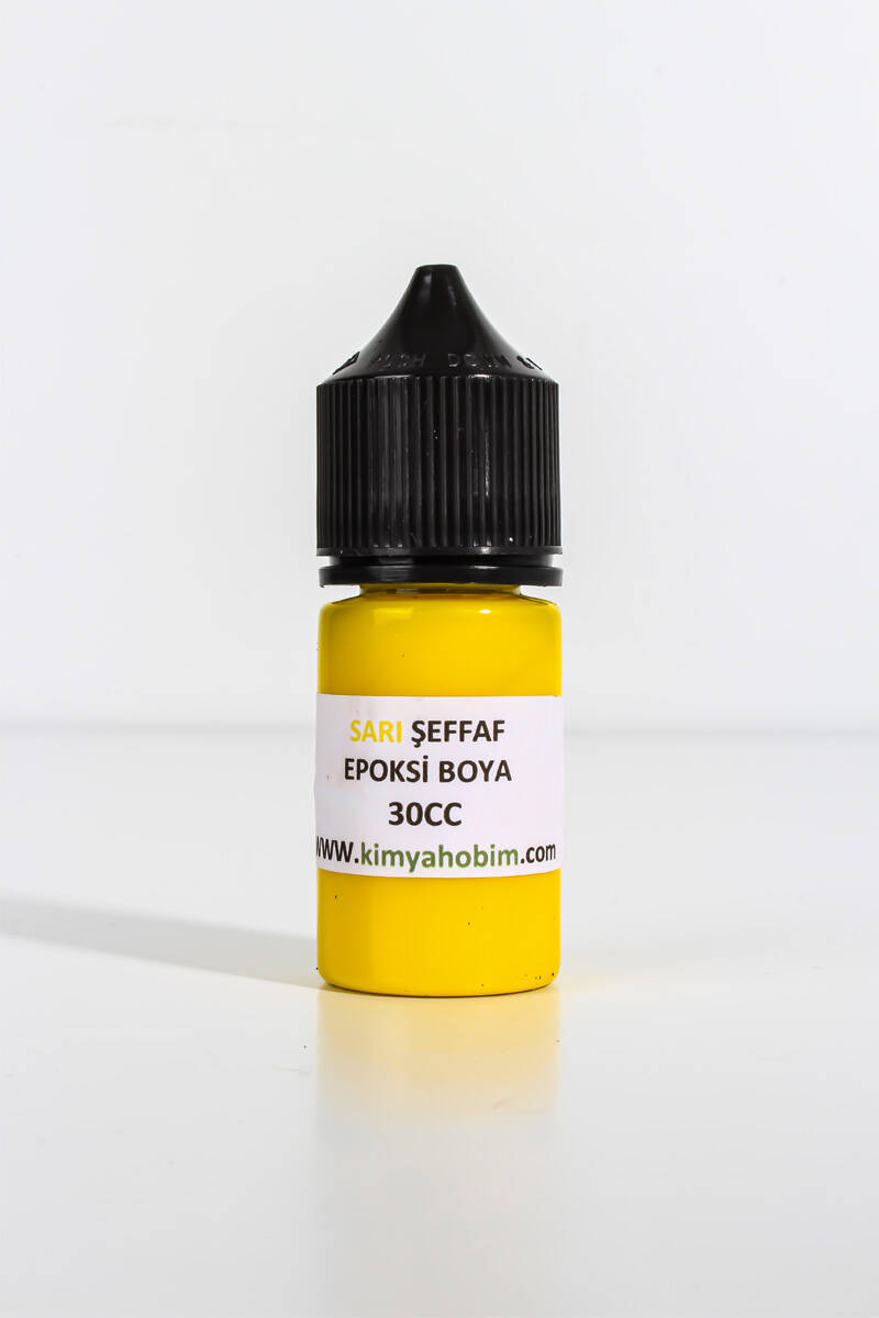 Şeffaf Sarı Epoksi Boya 30CC - 1
