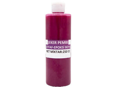 Şeffaf Şeker Pembe Epoksi Boya 250 CC - 2
