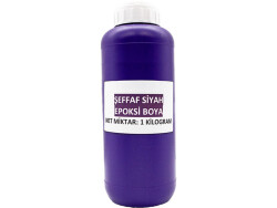 Şeffaf Siyah Epoksi Boya 1 KG - 2