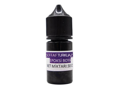 Şeffaf Turkuaz Epoksi Boya 30CC - 1
