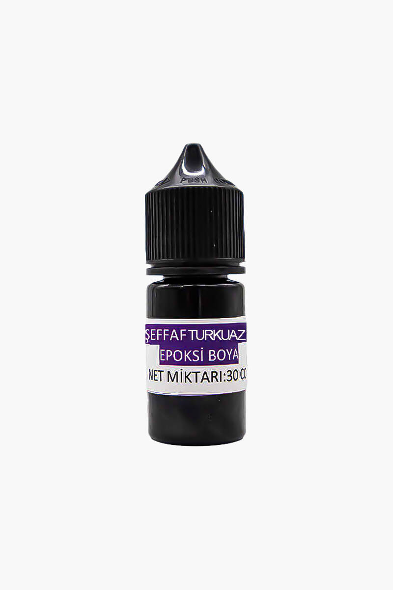 Şeffaf Turkuaz Epoksi Boya 30CC - 1