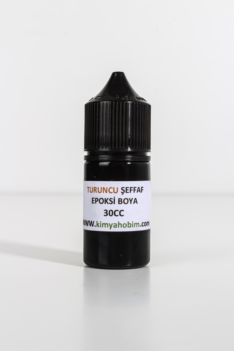 Şeffaf Turuncu Epoksi Boya 30CC - 