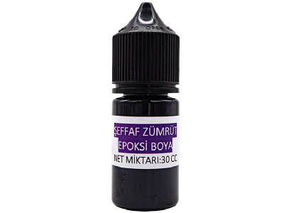 Şeffaf Zümrüt Epoksi Boya 30CC - 1