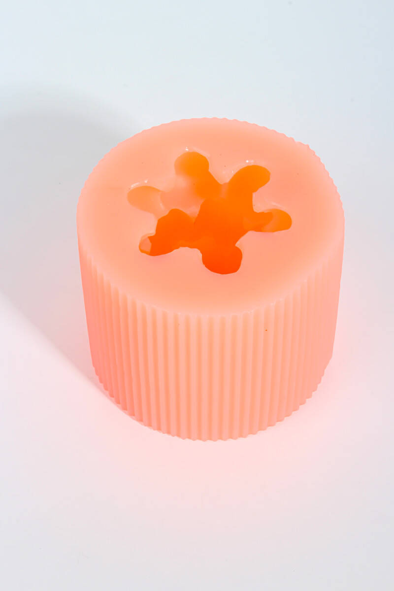 Bubble Silindir Silikon Mum Kalıbı KHM37 - 3
