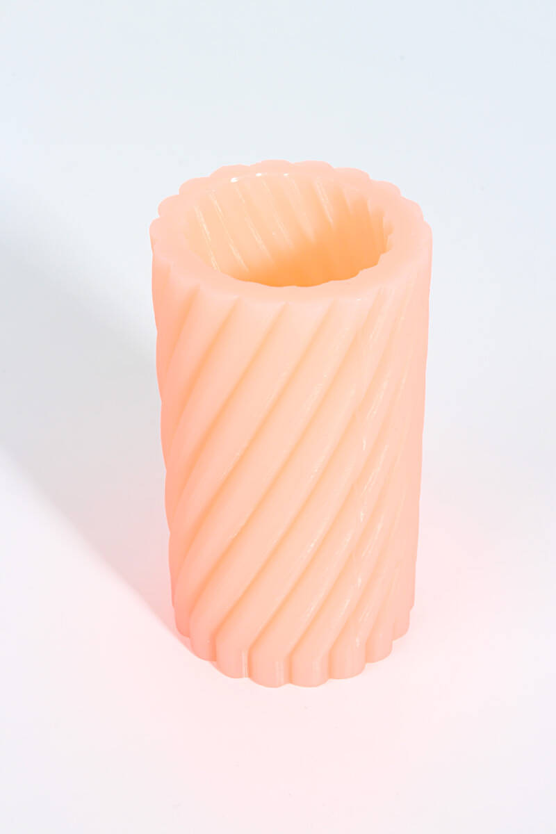 Twister Silindir Silikon Mum Kalıbı KHM53 - 3