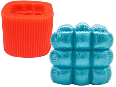 Yastık Bubble Silikon Mum Kalıbı KHM78 - 1