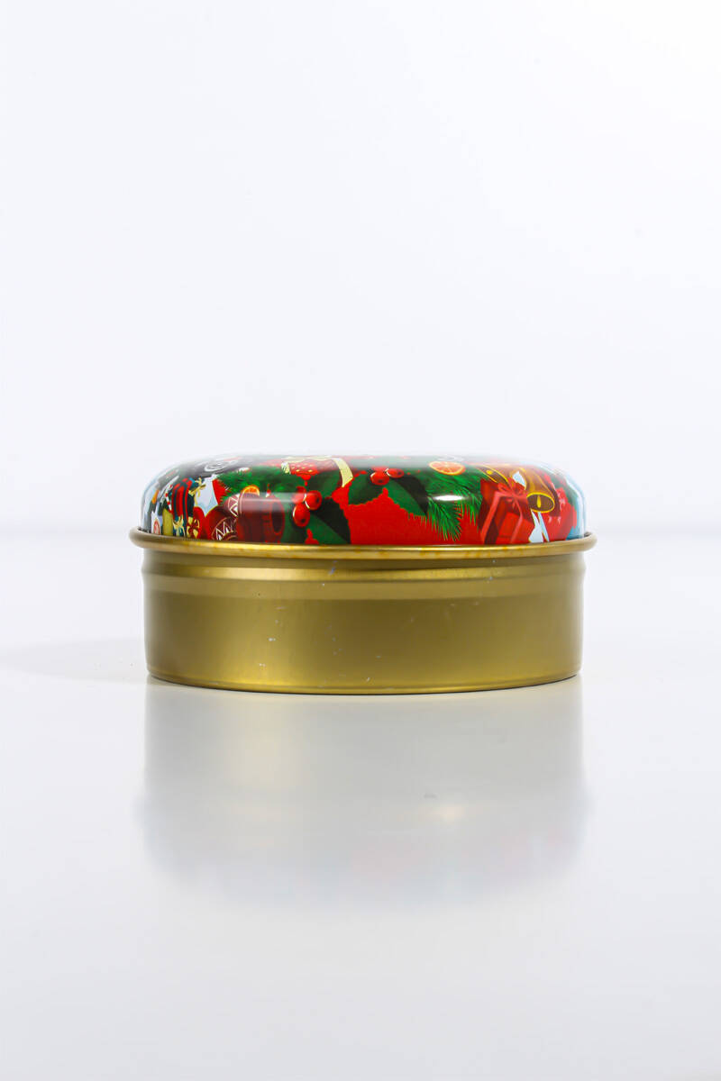 Yeni Yıl Yılbaşı Figürlü Metal Kutu 75CC 10 Adet - 3