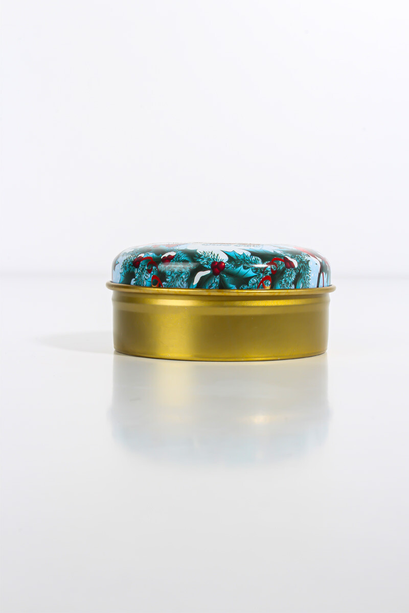 Yeni Yıl Yılbaşı Figürlü Metal Kutu 75CC 10 Adet - 3