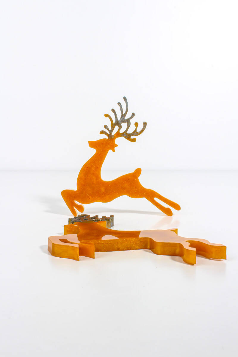 Yılbaşı Figürü Geyik Epoksi Silikon Kalıbı KHE1004 - 1