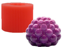 Yuvarlak Bubble Silikon Mum Kalıbı KHM64 - 1